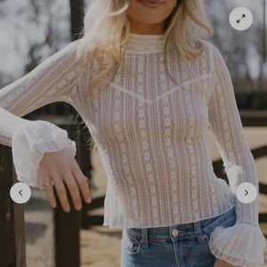 Vestique White Lace Top